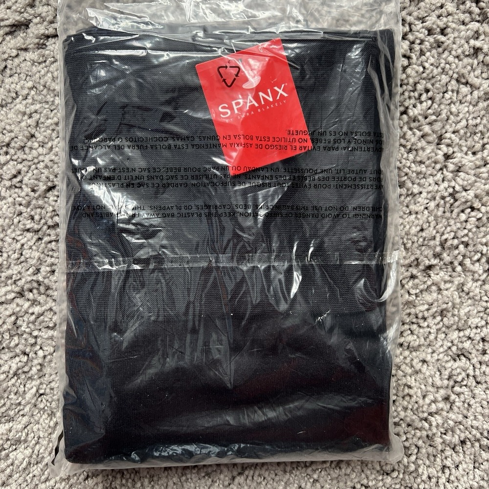 NWT Spanx Very Black Look At Me Now Seamless Side Zip Leggings Size XL - Picture 2 of 4